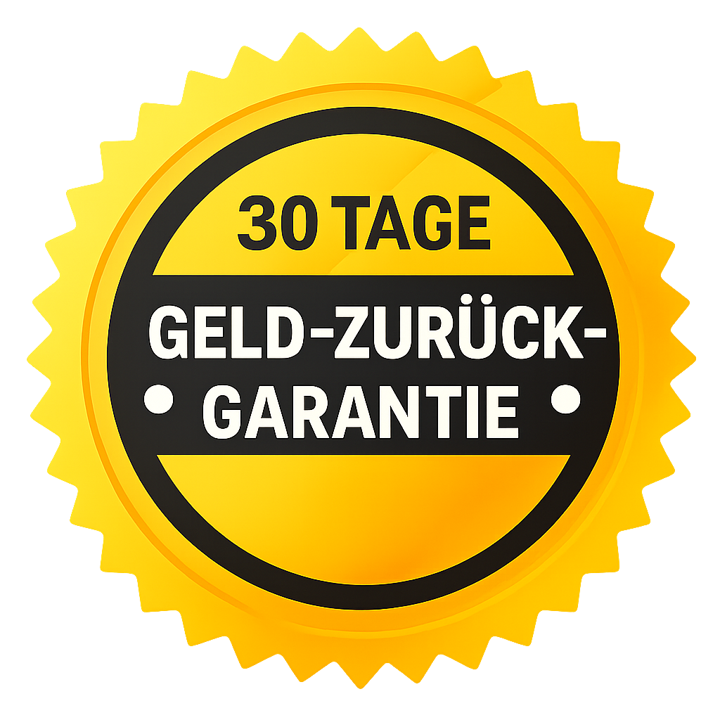 30-Tage-Geld-zurück-Garantie – risikofreier Test von Alpha Edge™